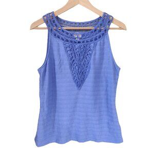Postmark by Anthropologie Periwinkle Boho Tank Top Medium